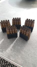 M1 Garand clips met hulzen, Verzamelen, Ophalen of Verzenden, Landmacht, Amerika, Hulzen of Bodemvondsten