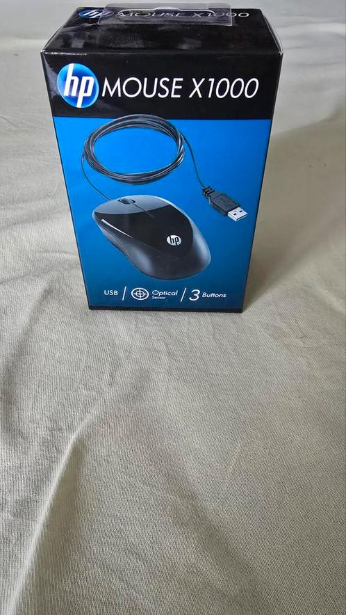 HP Mouse X1000 8x, Computers en Software, Muizen, Nieuw, Muis, Linkshandig, Rechtshandig, Bedraad, Ergonomisch, Ophalen of Verzenden