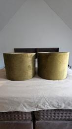 XL Lampenkap velvet groen, Ophalen, 25 tot 50 cm, Rond, Zo goed als nieuw