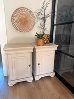 Recent vernieuwde houten nachtkastjes, Ophalen, Zo goed als nieuw, Minder dan 45 cm