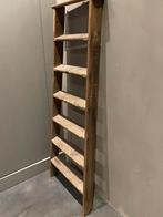 Oude trap ladder - antiek - vintage - hout - stoer - sober, Antiek en Kunst, Curiosa en Brocante, Ophalen