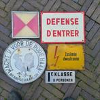 Oud Emaille, Metalen en kunststof Reclame Borden, Verzamelen, Ophalen of Verzenden, Gebruikt, Reclamebord