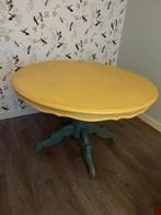Ronde bolpoot eettafel, Huis en Inrichting, Gebruikt, Rond, Ophalen of Verzenden, 75 cm of meer