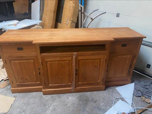 Dressoir massief teak showroom model van 1399 nu 299, Huis en Inrichting, Kasten | Dressoirs, Nieuw, 150 tot 200 cm, 25 tot 50 cm