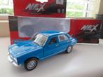 Welly Peugeot 504 blauw, Hobby en Vrije tijd, Modelauto's | 1:43, Ophalen of Verzenden, Nieuw, Auto, Overige merken