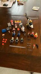 Playmobil politie met helicopter motor honden, Ophalen of Verzenden, Zo goed als nieuw
