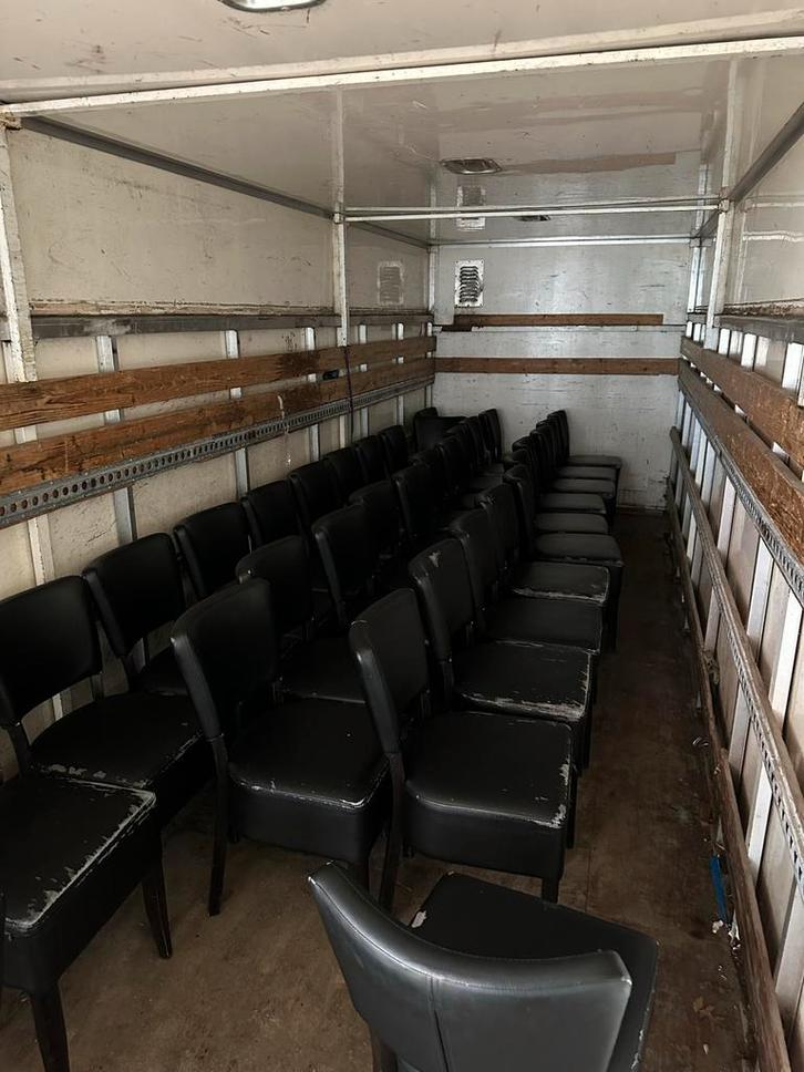 50 Gebruikte Horeca Stoelen - Partij, Huis en Inrichting, Stoelen, Gebruikt, Vijf, Zes of meer stoelen, Metaal, Zwart, Ophalen
