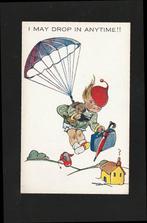 Prachtige ansichtkaart Parachute springen B17-15, Ophalen of Verzenden, Voor 1920, Ongelopen, Sterren en Beroemdheden