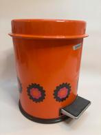 Vintage Brabantia Pedaalemmer Patrice Oranje, Huis en Inrichting, Woonaccessoires | Prullenbakken, Gebruikt, Met pedaal, Ophalen of Verzenden