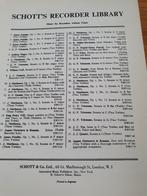 Schott's Recorder Library - Matheson Sonata in G, Gebruikt, Klassiek, Overige soorten, Ophalen of Verzenden