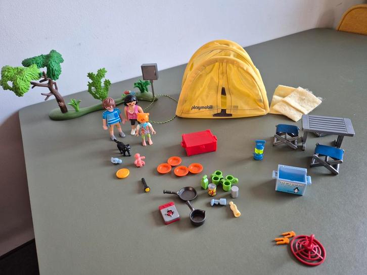 Playmobil Tent 5435 - Kampeerplezier!, Kinderen en Baby's, Speelgoed | Playmobil, Gebruikt, Complete set, Ophalen of Verzenden