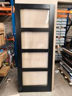 Nieuwe zwarte staal look binnendeur met 4 ramen afm 93x231,5, Ophalen, 80 tot 100 cm, 215 cm of meer, Binnendeur