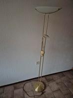 Elegante Staande Lamp met Glazen Kap, Ophalen, Gebruikt, Glas, Modern