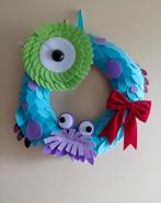 Disney monster en co kerstkrans van stof, Ophalen, Zo goed als nieuw, Beeldje of Figuurtje