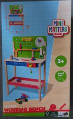 Mini Matters Houten Speelgoed Werkbank met Gereedschap, Ophalen