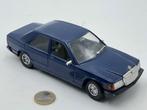 Mercedes 190 E Donkerblauw, Bburago, Ophalen of Verzenden, Gebruikt, Bburago
