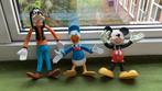 3 Walt Disney poppetjes. Donald Duck, Goofy, Mickey Mouse, Verzamelen, Disney, Ophalen of Verzenden, Mickey Mouse, Zo goed als nieuw