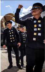 Partij politiepetten veldwachterpetten voor carnaval, Hobby en Vrije tijd, Ophalen of Verzenden, Zo goed als nieuw, Handschoenen, Hoed of Pet