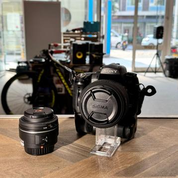Sony A500 Zwart + Sigma 18-200M Lens + Sony DT 1.8/50 SAM Le beschikbaar voor biedingen