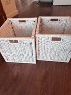 2 witte IKEA manden - Kallax geschikt, Ophalen, Mand, Vierkant, Zo goed als nieuw
