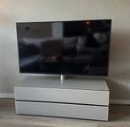 Luxe Spectral TV-meubel – Taupe glas, Ophalen, Gebruikt, 100 tot 150 cm, Glas
