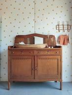 Sierlijke Vintage commode met spiegel / Art Deco dressoir, 50 tot 70 cm, Ophalen of Verzenden, 90 tot 105 cm, 100 cm of meer
