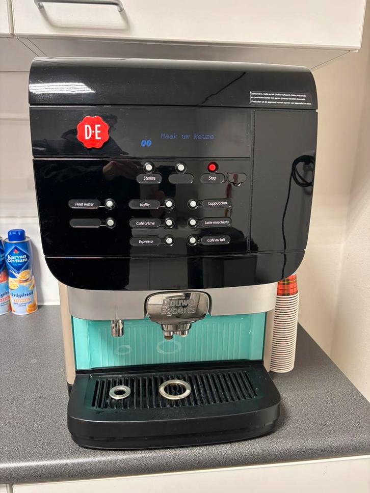 Douwe egberts cafitesse incl  koffie en melk, Witgoed en Apparatuur, Koffiezetapparaten, Zo goed als nieuw, Koffiemachine, 10 kopjes of meer