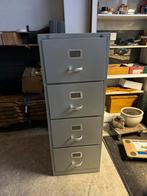 Vintage Gispen archiefkast grijs met 4 laden, Huis en Inrichting, Kasten | Roldeurkasten en Archiefkasten, Ophalen, Gebruikt, 100 tot 150 cm