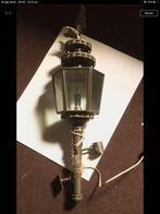 Koperen stallantaarn, Tuin en Terras, Buitenverlichting, Gebruikt, Wandlamp, Ophalen of Verzenden, Netvoeding