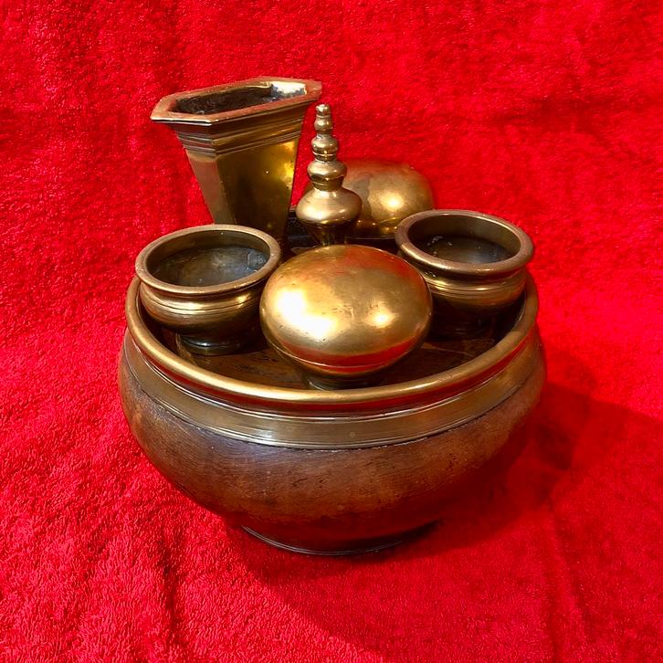 Sirih Sirihstel Betelnoten set circa 1900 van Madoera, Antiek en Kunst, Kunst | Niet-Westerse kunst, Ophalen of Verzenden
