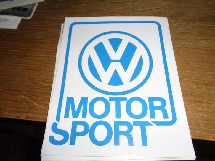 VW Motorsport Stickers Nieuwstaat en origineel van VW., Verzamelen, Stickers, Nieuw, Auto of Motor, Ophalen of Verzenden