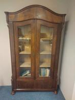 Antieke vitrinekast / boekenkast, Antiek en Kunst, Ophalen