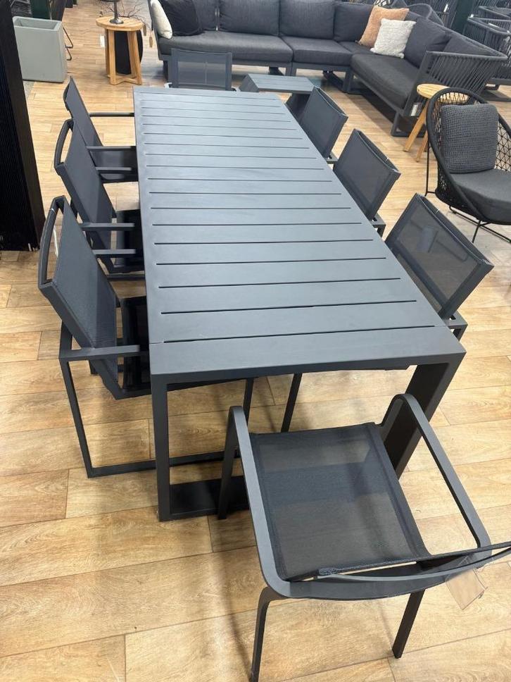 Tuinset Vitoria | Borek | Showroommodel, Tuin en Terras, Tuinsets en Loungesets, Zo goed als nieuw, Tuinset, Aluminium, 8 zitplaatsen