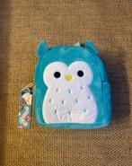 gloednieuw squishmallows tasje rugzak blauw groen uil, Ophalen of Verzenden, Nieuw