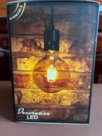 LED Filament Bulb + Art Deco Globe – Dimmable & Stylish, Ophalen, Nieuw, Glas, Minder dan 50 cm