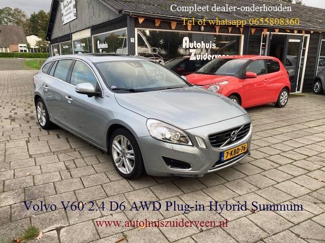 Volvo V60 D6 215pk Plug-In Hybrid Summum, Auto's, Volvo, Bedrijf, Te koop, V60, ABS, Airbags, Airconditioning, Alarm, Boordcomputer