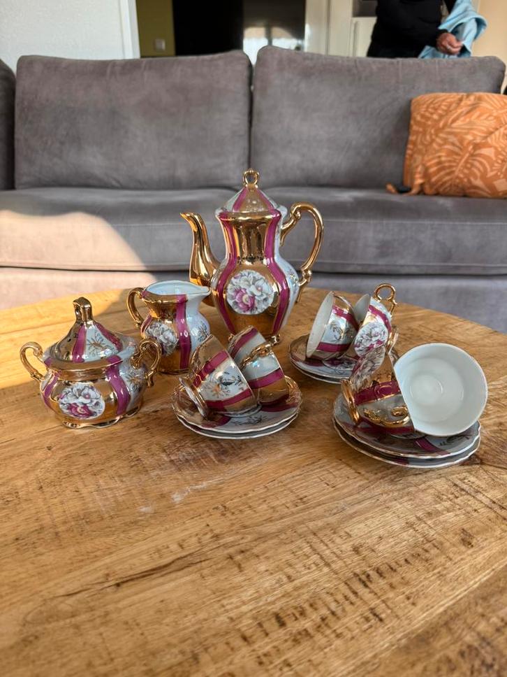 Servies / antiekservies / goud servies, Antiek en Kunst, Antiek | Servies compleet, Ophalen