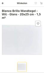 Wandtegels Wit Glans 20x25cm - Nieuw in Verpakking, Ophalen of Verzenden