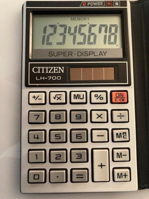 vintage Japanse Citizen LH700 Solar Rekenmachine werkt staat, Diversen, Rekenmachines, Zo goed als nieuw, Ophalen of Verzenden