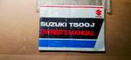 Suzuki T500J owners manual origineel, Ophalen of Verzenden, Suzuki