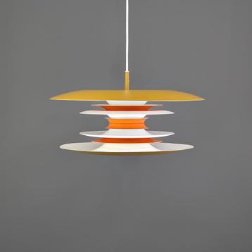 Deense hanglamp oranje en khaki – Belid Diablo  beschikbaar voor biedingen