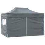 Partytent met 4 zijwanden inklapbaar 3x4 m staal antraciet, Opvouwbaar, Partytent, Minder dan 4 meter, Nieuw