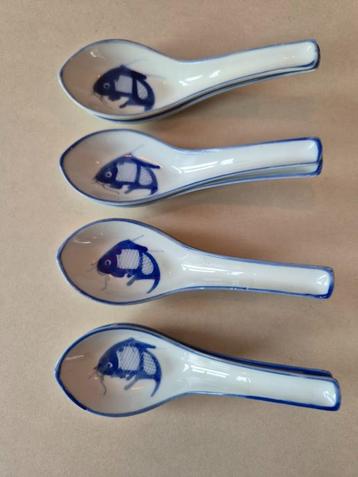 Amuse lepels, 8 stuks, handgeschilerd beschikbaar voor biedingen