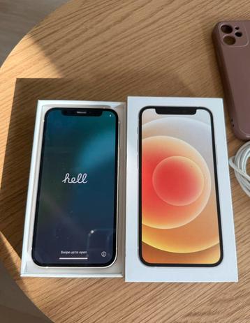 Apple iPhone 12 mini wit 128gb met doosje, kabel en hoesjes beschikbaar voor biedingen