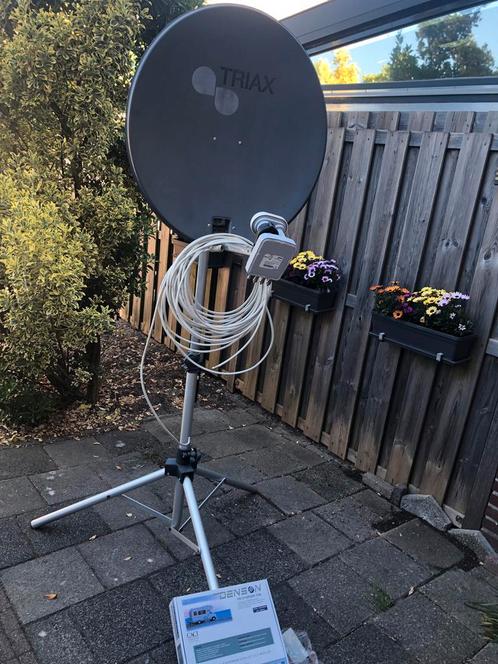 Complete set schotel, ontvanger en toebehoren, Audio, Tv en Foto, Schotelantennes, Zo goed als nieuw, (Schotel)antenne, Overige merken