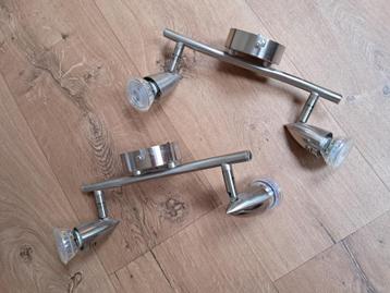 2 Plafondspots incl 4 ledlampjes (1 maand oud) beschikbaar voor biedingen