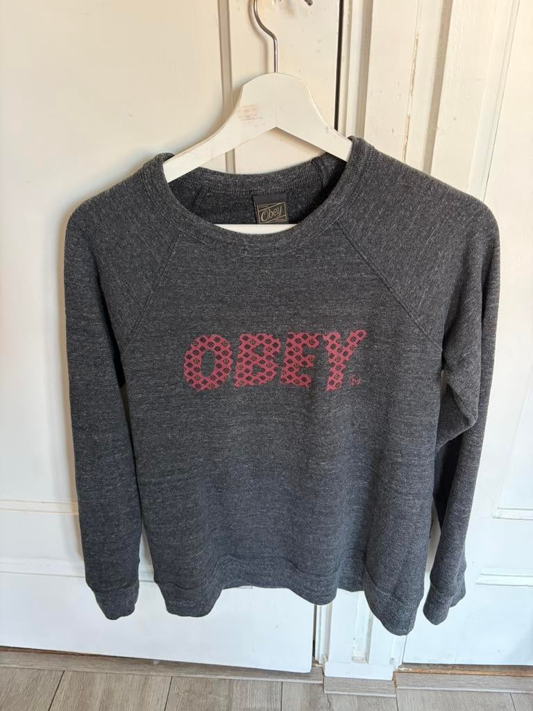 OBEY trui, Ophalen of Verzenden, Gedragen, Maat 36 (S), Grijs