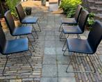 6-8-10-12 persoons uittrekbare eettafel met 6 leren stoelen, Huis en Inrichting, Tafels | Eettafels, Ophalen, 200 cm of meer, Zo goed als nieuw
