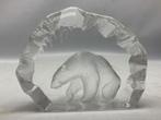 Ijsbeer beeld Mats Jonasson kristal ijs sculptuur poolbeer, Antiek en Kunst, Ophalen