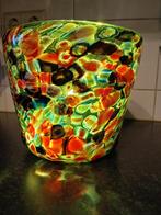 Bijzondere glazen bloempot of vaas, Antiek en Kunst, Antiek | Glas en Kristal, Ophalen of Verzenden